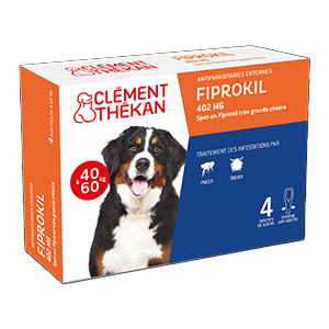 Fiprokil 402 mg - Spot-on - Fipronil - de 40 a 60 kg - Antiparasitário - Cão - Clément Thékan - Produtos-veto.com