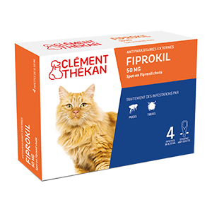 Fiprokil 50 mg - Spot-on - Fipronil - Kot - Przeciwpasożytniczy - Clément Thékan - Products-veto.com