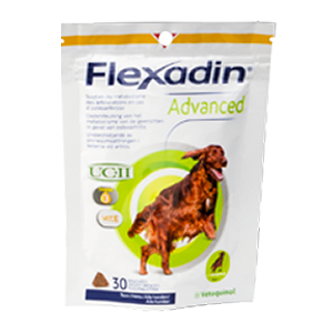 Flexadin Advanced - Suporte articular - Osteoartrite - Cão - 30 mordidas - VETOQUINOL - Produtos-veto.com