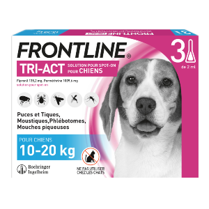 Frontline Tri-act - Anti-loppor - Dog M - 3 pipetter - Produkter-veto