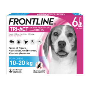 Frontline Tri-act - مضاد البراغيث - Dog M - 6 ماصات - منتجات - حق النقض