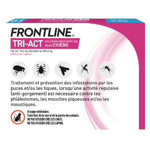 Frontline Tri Act Chien 10 à 20 kg - 3 pipettes