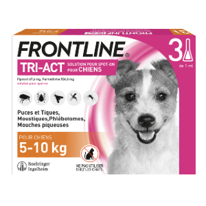 Frontline Tri-act - مضاد البراغيث - Dog S - 3 ماصات - منتجات - حق النقض