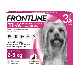 Frontline Tri-act - Anti-Flöhe - Hund XS - 3 Pipetten - Produkte-Veto