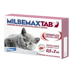 Milbemax Tab - Vermífugo - Gatito - 2 tabletas - Elanco - Products-veto.com