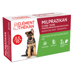 milbemaxtab petit chien 0,5 à 10kg vermifuge en cas de vers