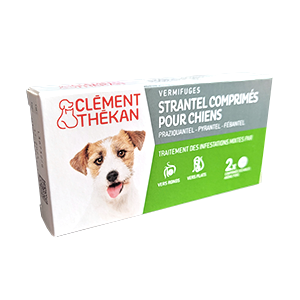 Strantel - Praziquantel - Vermifuge - Dogs - 2 tablets - Products-veto.com