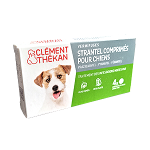 Strantel - Praziquantel - Vermifuge - Σκύλοι - 4 ταμπλέτες - Products-veto.com