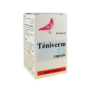 Teniverm 0.5 - Vermifuge - 50 capsules - Oiseaux - BIOVÉ INOVET