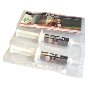 Top Quiet - estrés y ansiedad - 2 jeringas de 15 g - Caballo - GreenPex - Products-veto.com