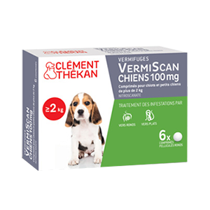 Vermiscan 100 mg - Vermifuge - Chien de plus de 2 kg - Clément Thékan - Produits-veto.com