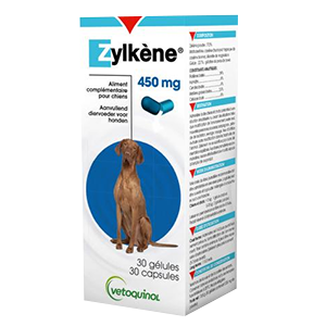 Zylkene - 450 mg - Antystres - Pies - 30 tabletek - VETOQUINOL - Produkty-veto.com