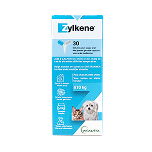 Zylkene - 75 mg - Antiestrés - Gato y perro - 30 comprimidos - VETOQUINOL - Products-veto.com