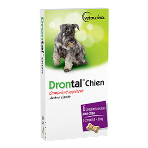 Drontal Perro - Desparasitante - 6 comprimidos - VETOQUINOL - Produits-veto.com