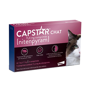 Capstar Cat 11,4 mg - Anti-fleas - Elanco - Products-veto.com