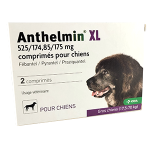 Anthelmin XL - Vermifugo multiuso Cani - Da 17,5 a 70 kg