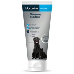 Champú - Pelo negro - Perro y Gato - 200 ml - Biocanina - Productos-veto.com