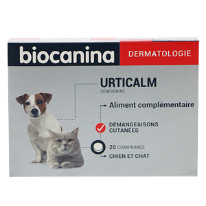 Urticalm - Démangeaisons - Chat et chien - 20 comprimés - BIOCANINA - Produits-veto.com