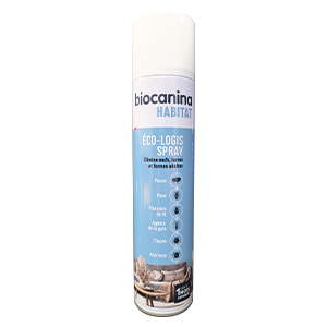 Eco-Logis Spray - Insecticide - Fleas and bedbugs - 300 ml - Biocanina - Produits-veto.com