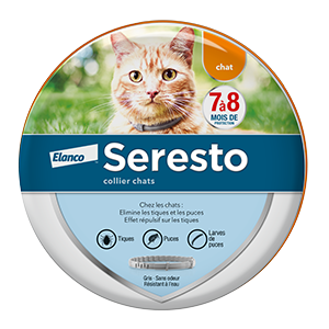 Seresto - anti-puces - Chat et Chaton - Collier - ELANCO - Produits-veto.com