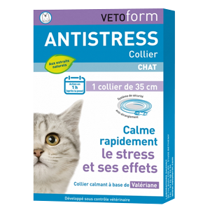 Antistress collier - Valériane & Lavande - Chat - VETOFORM