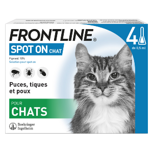 Frontline - Anti-fleas - Spot On - Cat - 4 pipettes - Products-veto.com