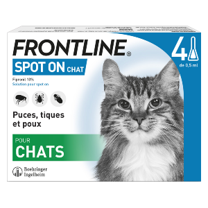 Frontline Spot-on Gatto - da 10 a 20 kg - Antipulci - 4 Pipette