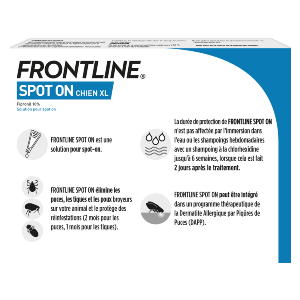 Frontline – Spot On XL – Anti-puces – de 40 à 60 kg – 6 pipettes – BOEHRINGER INGELHEIM