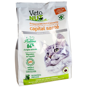 Dry food - Sterilized cat - VETONUT - Front side - Products-veto