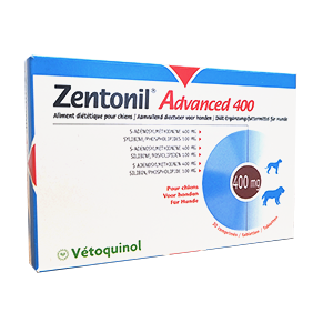 Zentonil Advanced 400 – Aliment diététique – 30 comprimés – VETOQUINOL