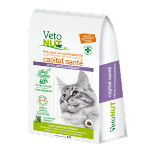 Vetonut - Κροκέτες γάτας - Ειδικής πέψης - Υποαλλεργικό - 1 κιλό - Produits-veto.com