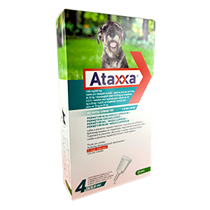 Ataxxa – Anti puces et tiques – 4 Pipettes – Chien – de 10 kg à 25 kg – KRKA
