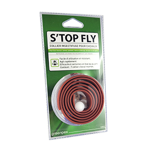 S'top Fly collar - Brown - Insect repellent - Horse - GreenPex - Products-veto.com