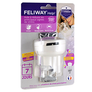 Feliway Help - Diffuseur + Recharge 7 jours - Anti-stress - CEVA - Produits-veto.com