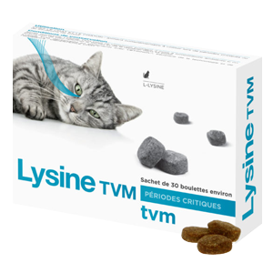 Lisina - Coriza - Herpes vírus felino - 30 pastilhas - TVM - Produtos-veto.com