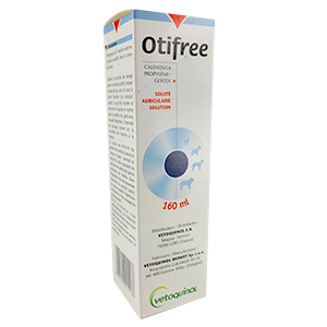 Otifree - Solução para os ouvidos - Frasco de 160 ml - Vetoquinol - Produtos-veto.com