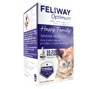 Feliway Optimum - Recharge 48 ml - 30 Jours - Stress et Conflit - CEVA