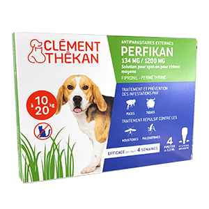 Perfikan - Antiparasitaires externes - 134 mg / 1200 mg - de 10 à 20 kg - Clément Thékan - Produits-veto.com