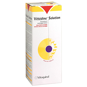 Vétédine - 防腐剂和抗真菌溶液 - 消毒剂 - 1 L - Vetoquinol - Products-veto.com