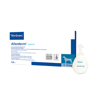 Allerderm - Ihon kosteuttaminen - Koira ja kissa - 2 ml - 6 pipettiä - VIRBAC - Tuotteet-Veto.com