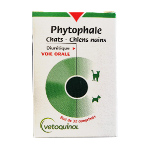 Phytophale - Diureetti - Hepatorenaalinen stimulaatio - Kääpiökissat ja koirat - 32 tablettia - VETOQUINOL - Produits-veto.com