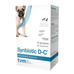Synbiotic DC - Ruoansulatushäiriöt - Prebiootit ja probiootit - 50 kapselia - TVM - Products-veto.com