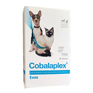 Cobalaplex - Vitamin B12 og B9 - Præbiotika - 60 kapsler - TVM - Produits-veto.com