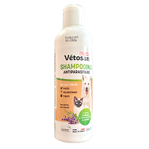 Vétosan - Shampooing Antiparasitaire - 200 ml - CLÉMENT THÉKAN - Produits-Veto.com