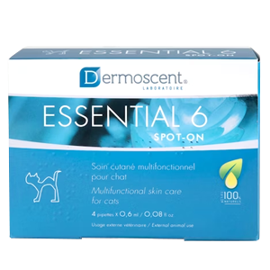 Essential 6 - Spot-on - 4 pipetas - 0,6 ml - Cuidado de la piel - Gato - DERMOSCENT - Products-veto.com