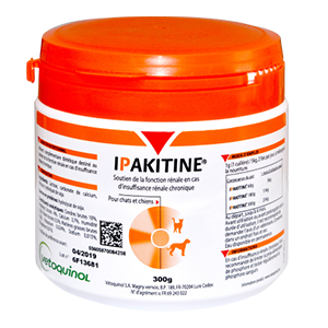 Ipakitine - Complément diététique - Fonction rénale - 300 g - Vetoquinol - Produits-veto.com