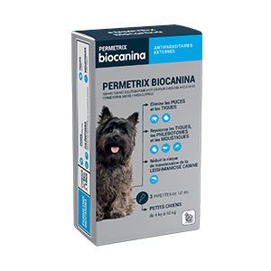 Permetrix - 500/100mg - Zewnętrzne środki przeciwpasożytnicze - Pchły - Pies - od 4 do 10 kg - Biocanina - Produits-veto.com