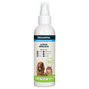 Afstotende lotion - Uitwendig antiparasitair - Hond en kat - 240 ml - BIOCANINA