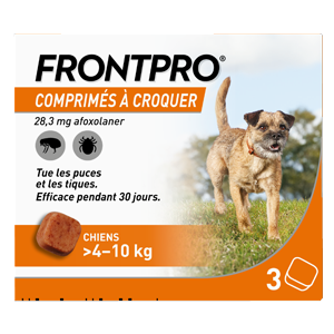 FRONTPRO - مضاد للبراغيث ومضاد للقراد - 28,3 مجم - 4 إلى 10 كجم - BOEHRINGER INGELHEIM - Produits-veto.com