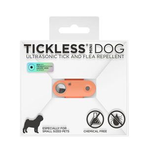 Tickless MINI DOG - Hot broskev - Dog - Ultrazvukový repelent proti klíšťatům a blechám - PROTECTONE - CYNNOTEK - Produits-veto.com